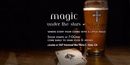 Magic Under the Stars - Live Magic Show at Lost Abbey Brewing