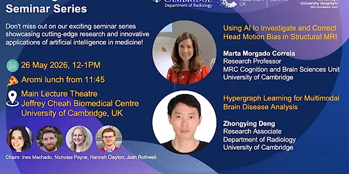 Cambridge AI in Medicine Seminar Series - May 2026