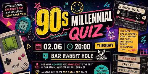 Millennial 90's KIDS Trivia in English 02.06