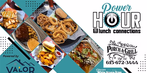 Power Hour at The Bar-B-Que Place Sponsored by Valor Mortgage