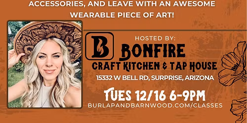 Hat Burning \ud83d\udd25 Workshop at Bonfire Craft Kitchen!