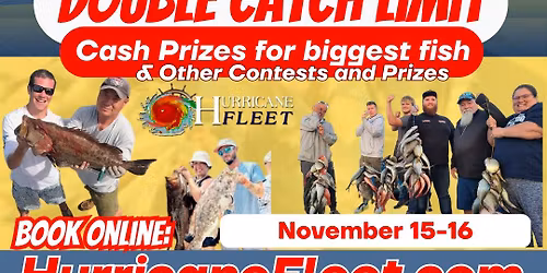 24 Hour Fishing Trip with The Hurricane Fleet