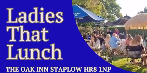 LADIES THAT LUNCH event - Friday 26th June at 1pm featuring JAMES H WILLIAMS 
