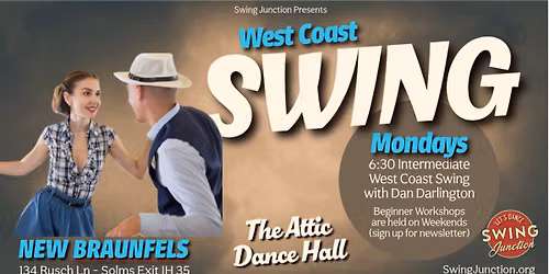 Intermediate West Coast Swing @ Attic Dance Hall -Mondays