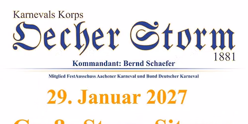 Gro\u00dfe Storm-Sitzung