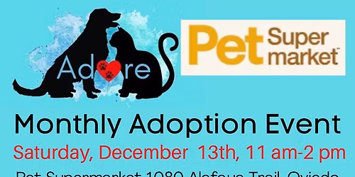 Adore Monthly Adoption Event 