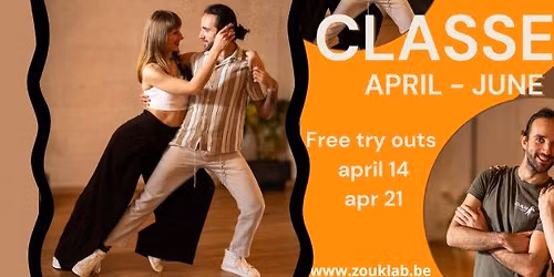BRAZILIAN ZOUK CLASSES in Antwerp --- Spring series (FREE try out)