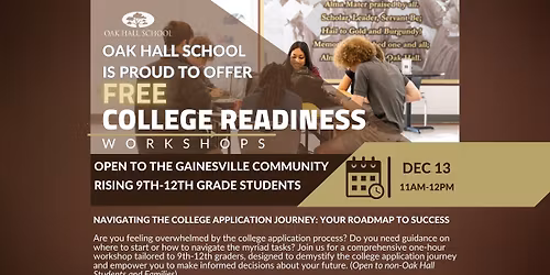 Free College Readiness Workshop