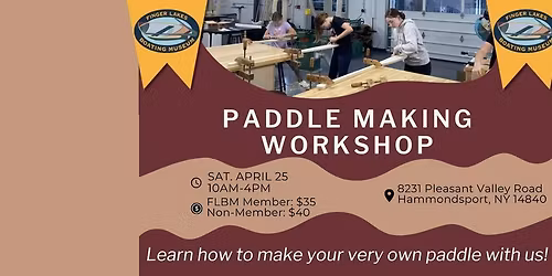 Paddle Making Workshop