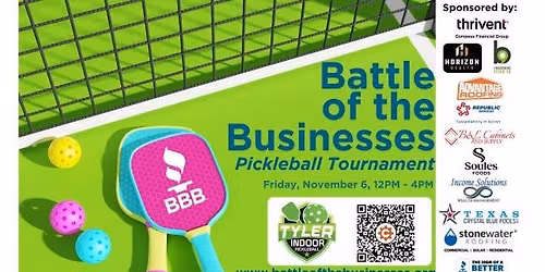 BBB Battle of the Businesses Pickleball Tournament!