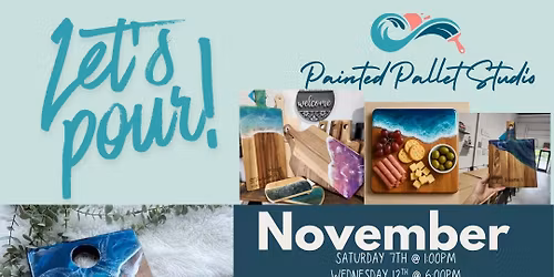 November Resin Pour Classes in St Augustine, FL