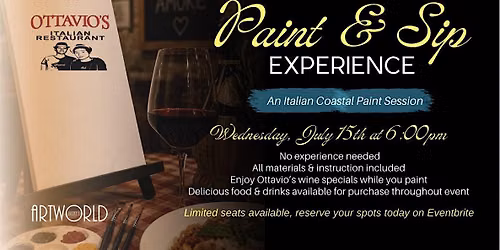Paint & Sip: An Italian Coastal Paint Session