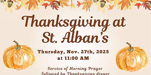 Thanksgiving at St. Alban's