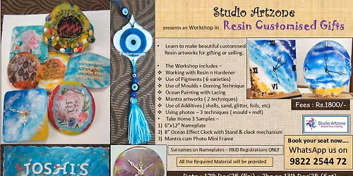 Resin Nameplate n Clock Making Workshop