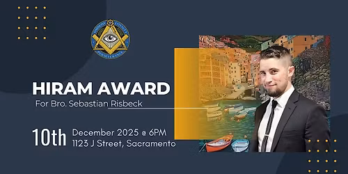 Hiram Award Ceremony \u2013 Bro. Sebastian Risbeck