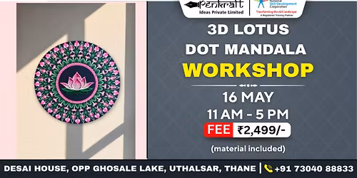 Penkraft 3D Lotus Dot Mandala Workshop