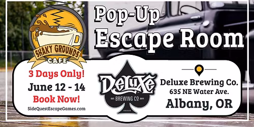 Pop-Up Escape Room \u261e Deluxe Brewing Co. \ud83d\udccdAlbany
