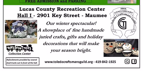 Crafts for Christmas 2025 presented by The Toledo Craftsman's Guild