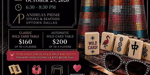 The Wild Card Social | Mahjong After Dark in Uptown Dallas