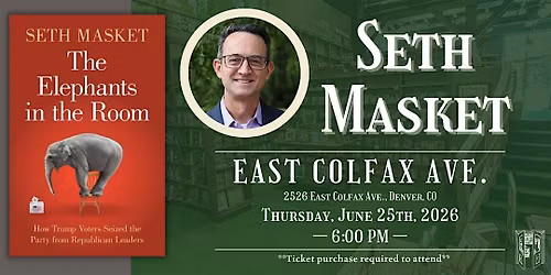 Seth Masket Live at Tattered Cover Colfax