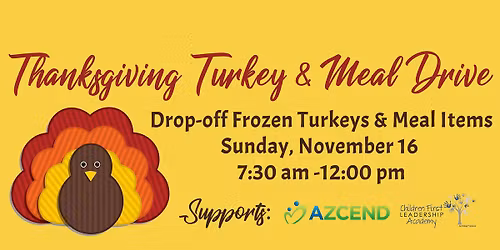 12th Annual Thanksgiving Turkey & Meal Drive