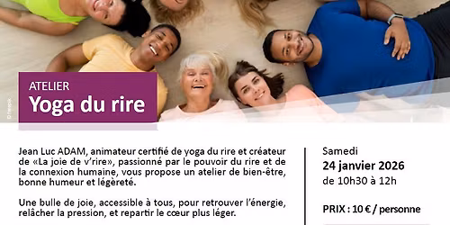 Atelier - Yoga du rire avec Jean Luc Adam