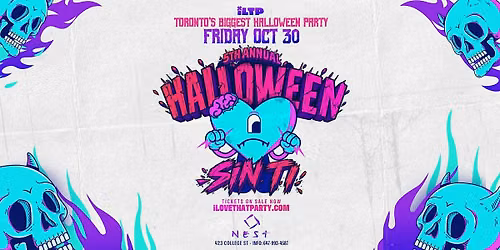 HALLOWEEN SIN TI @ Nest (19+) 5th Annual Halloween Party