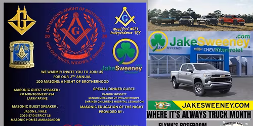 100 Masons A Night of Brother 