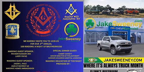 100 Masons A Night of Brother