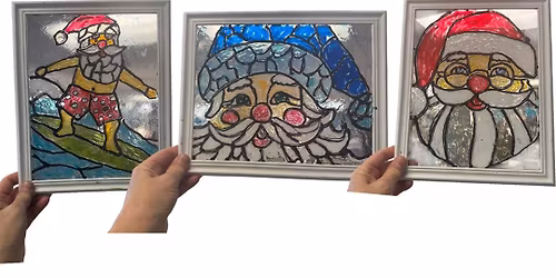 $35 Artist Choice Santa Stain Glass Workshop