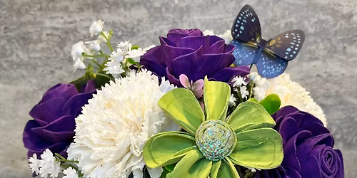 Make your very own vintage teacup/saucer wood flower class!!!  Tutorial & supplies are included.