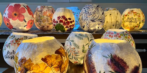 Papier Mach\u00e9 Lanterns for Christmas