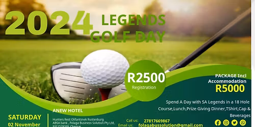 Legends Golf Day with SA Sports& Arts Personalities