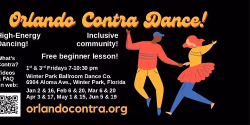 LIVE MUSIC! Contra Dance with John Rogers and Fret Knot