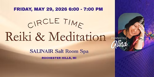 Circle Time: Reiki & Meditation Session With Alina In A Salt Room Cave
