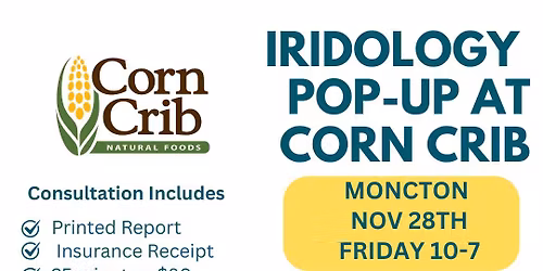 Moncton - Iridology Pop-Up
