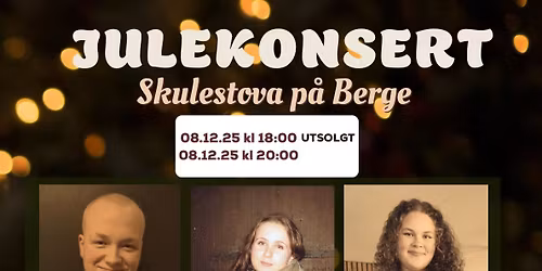 Julekonsert 1: 18-19 Julekonsert 2: 20-21 