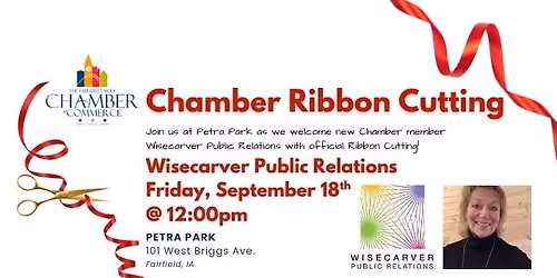 Ribbon Cutting; Wisecarver Public Relations