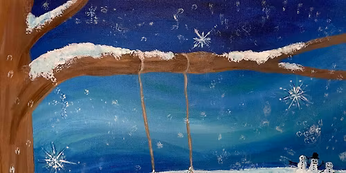 \ud83e\udd83\ud83c\udfa8 Gobble Up the Savings All November Long! Snowman Swing Canvas Paint & Sip Class