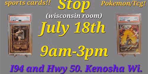 Card show at the Brat Stop