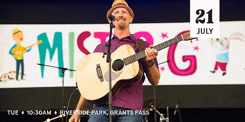 Britt Kids Concert: MISTER G in Grants Pass