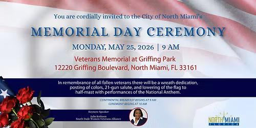 City of North Miami Memorial Day Ceremony