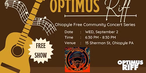 Optimus Riff @ Ohiopyle Free Community Concert Series