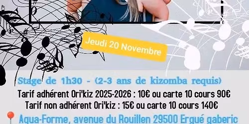 \u2728 Master Class Kizomba inter 2 \u00e0 Quimper \u2728
