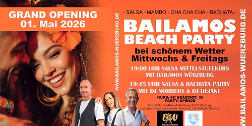 GRAND OPENING Bailamos Beach Party 