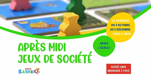 Apr\u00e8s-midi jeux de soci\u00e9t\u00e9 - 14 novembre 2025