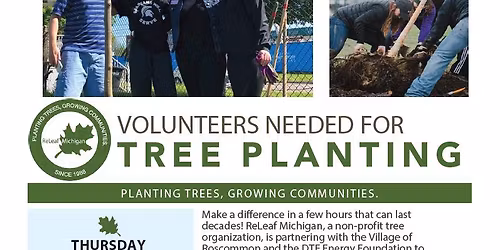 Releaf Michigan Community Tree Planting Event
