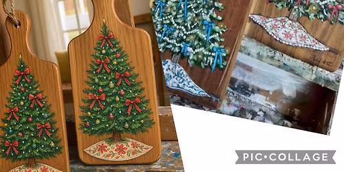 Christmas Cutting Board Paint Night