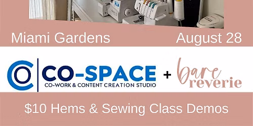 Sewing Co-Working Day with Bare Reverie at Co-Space