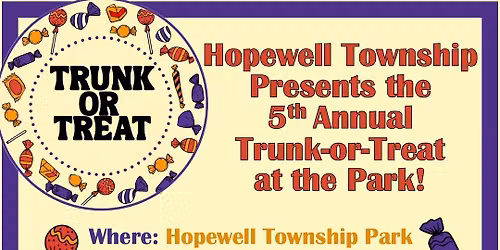 Hopewell Township's 5th Annual Trunk-or-Treat at the Park